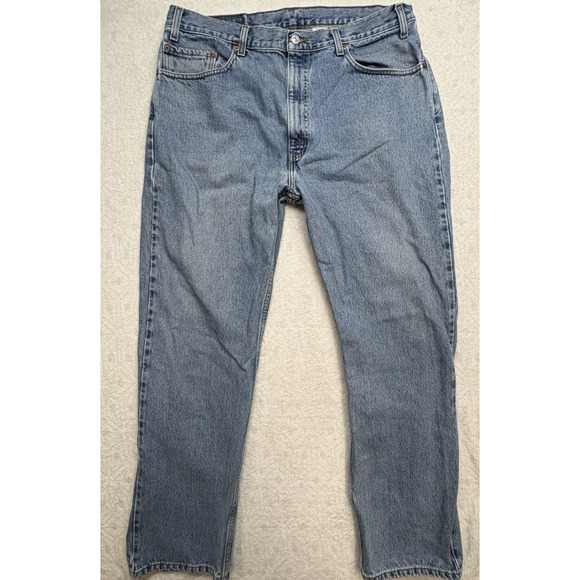 Vintage LEVIS 505 Jeans Mens 38x30 Blue Regular Fit Straight Leg Red Tab 80's - Picture 1 of 16
